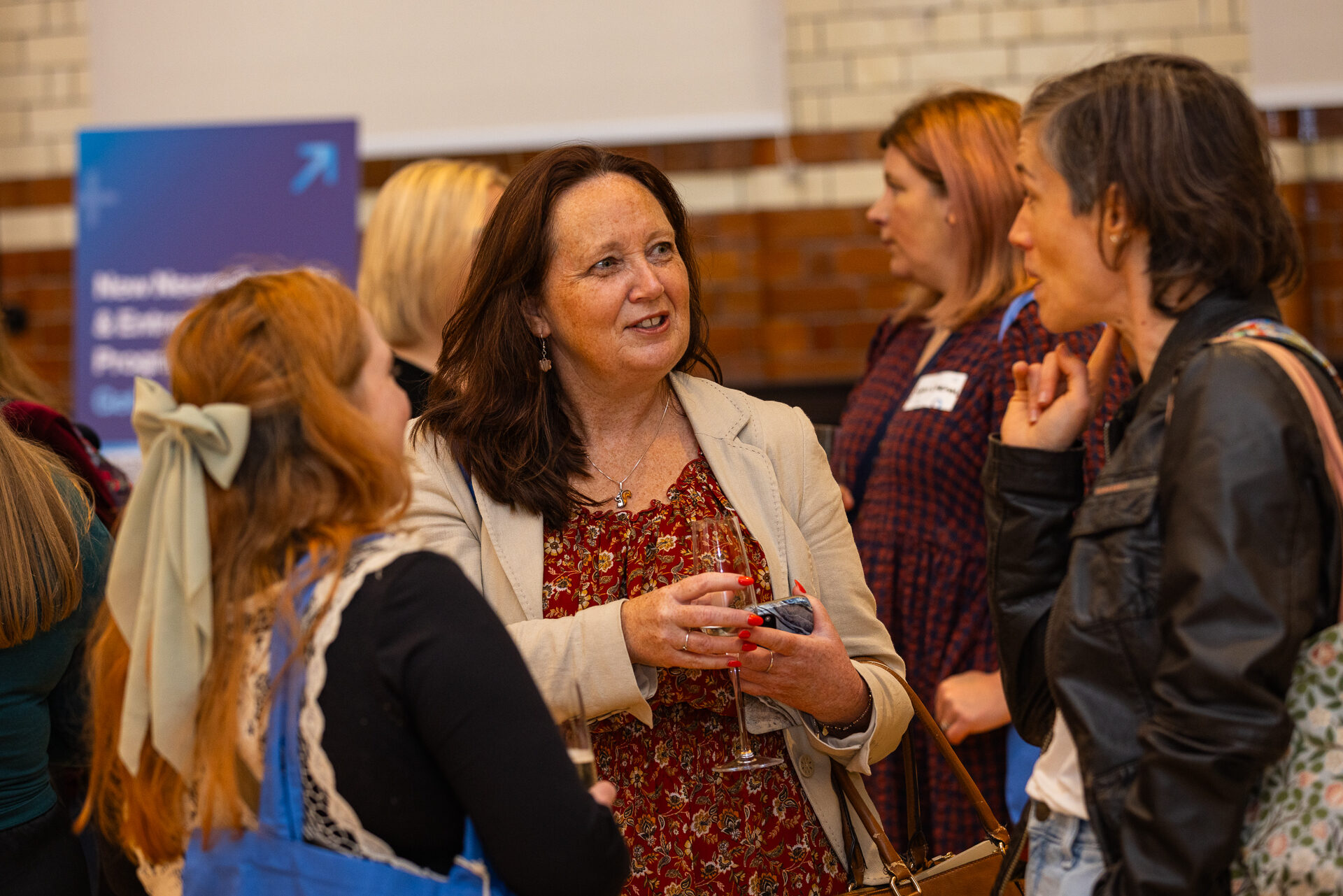 People connecting at Small Business Institute event