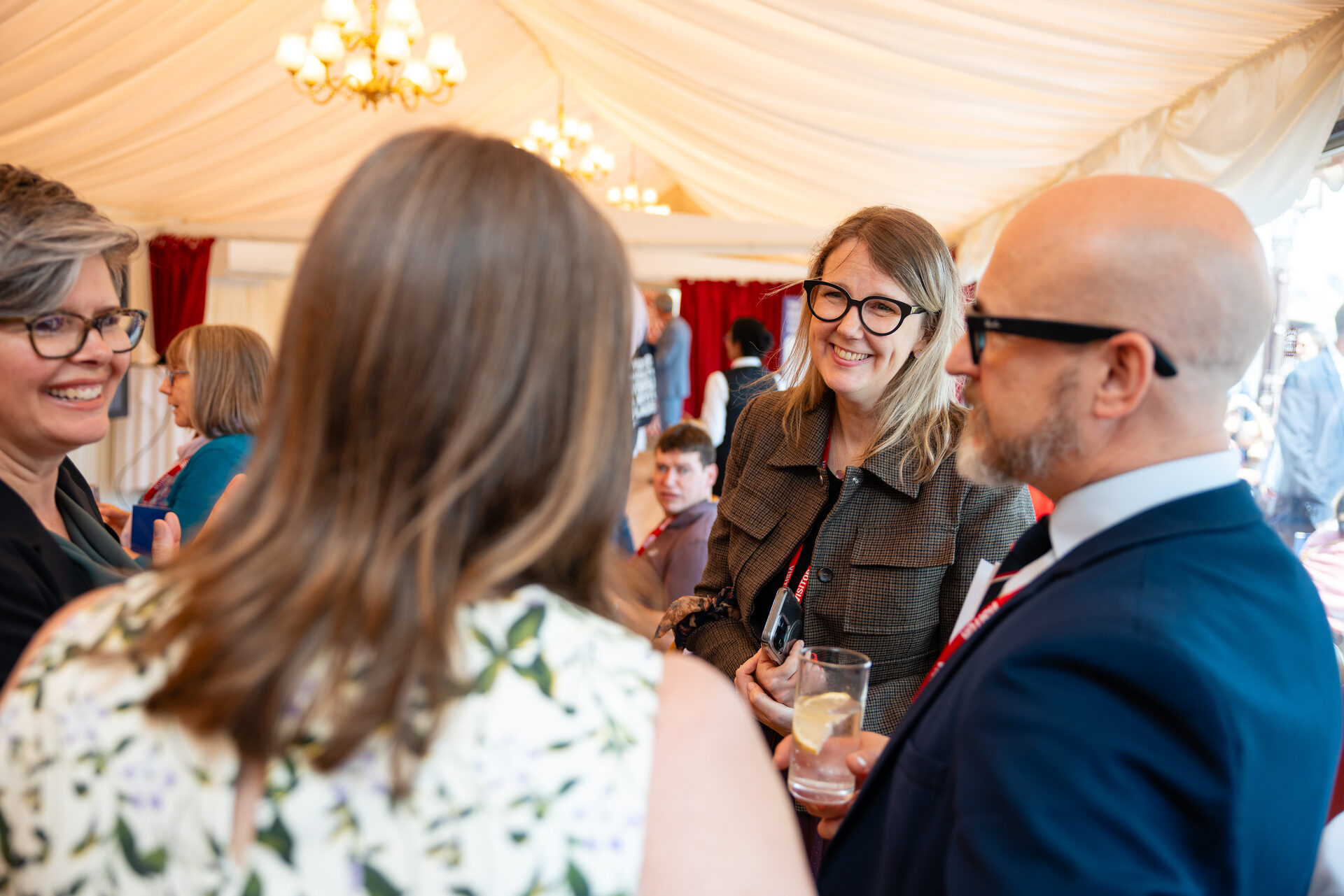Networking at Small Business Institute policy event