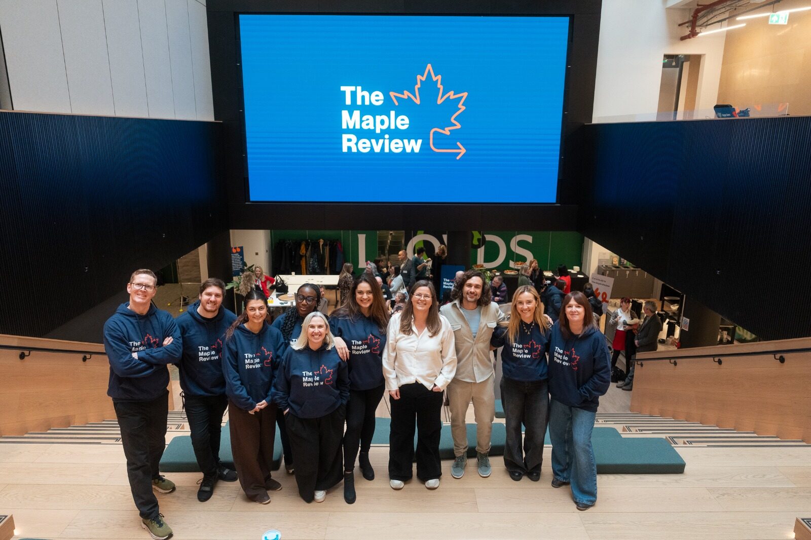 The Maple Review event at Lloyds with Joe Wicks
