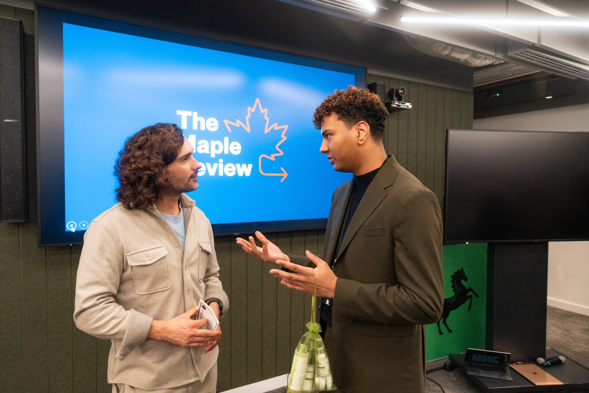 Conversation at Small Business Institute event